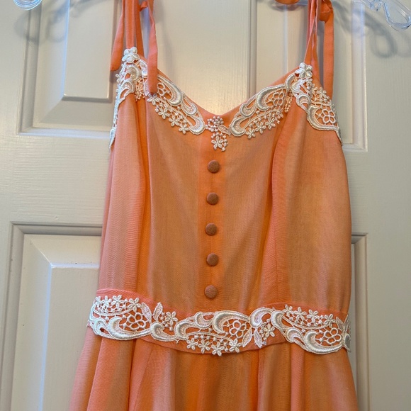 Vintage 1980 Seamstress Made Long Dress - Picture 1 of 6